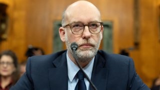 Russell Vought, President Donald Trump's choice for Director of the Office of Management and Budget, appears before the Senate Budget Committee during a hearing to examine his nomination, on Capitol Hill in Washington, Wednesday, Jan. 22, 2025.