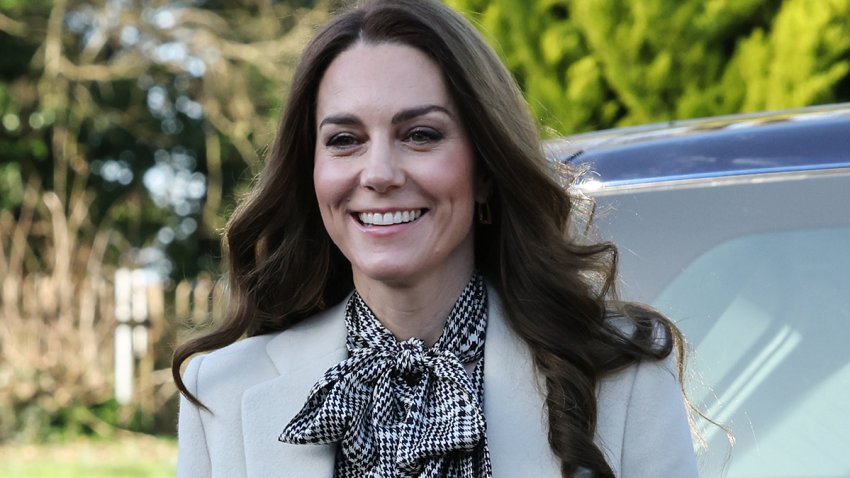Catherine, Princess of Wales, visits a children's hospice in Sully, near Cardiff, Wales, on Jan. 30, 2025.