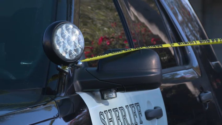 A sheriff's department vehicle at an investigation on Feb. 24, 2025.
