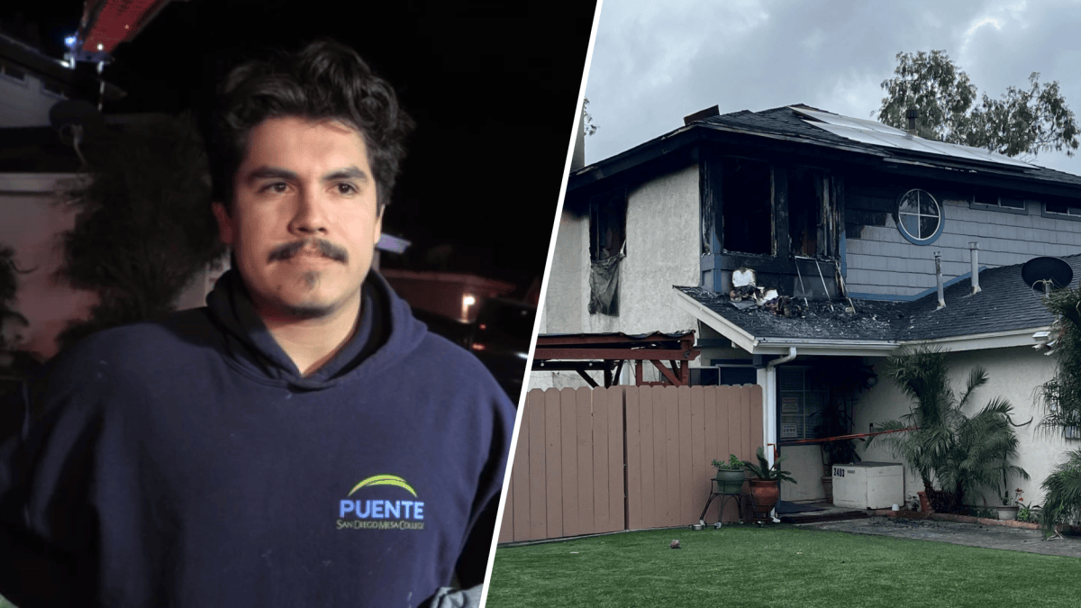 San Diego man uses ladder to save family from burning home – NBC 7 San ...