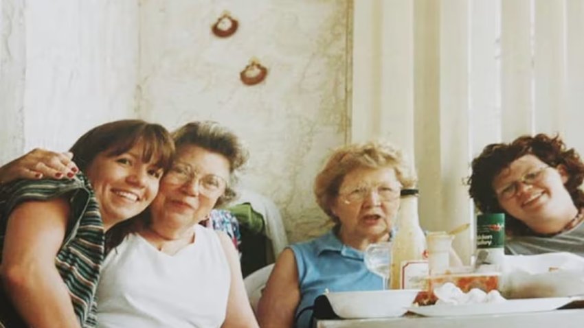 Molly Smith, right, with her sister Sundi, left, grandmother Mary and cousin Hazel.