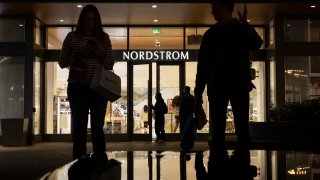 Shoppers walk near a Nordstrom store at the Westfield UTC shopping center on Jan. 31, 2025 in San Diego, California.