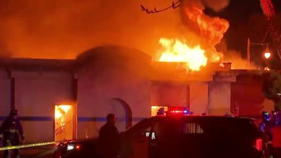 Crews battle fire at abandoned building at Liberty Station: San Diego Fire-Rescue