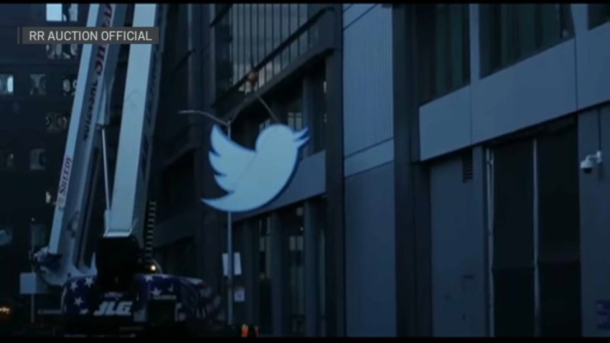 Twitter bird logo sign up for auction – NBC 7 San Diego