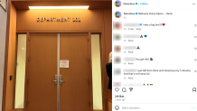 Actor Faizon Love posted an image of a San Diego County courtroom door on his Instagram page.
