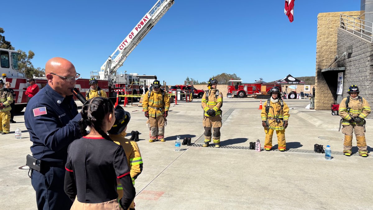 Local high school students learn firefighting skills in annual challenge in Poway