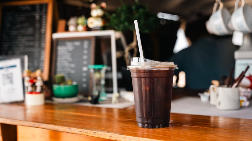 Iced Americano black coffee