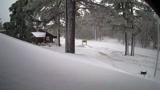 Snow on Mount Laguna on March 14, 2025.