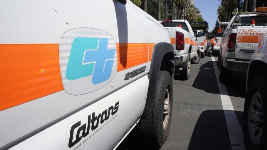 a Caltrans truck.