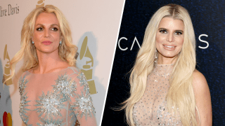 Britney Spears, left, and Jessica Simpson, right.