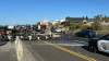 Overturned semi-truck blocks eastbound and westbound SR-78 in Oceanside