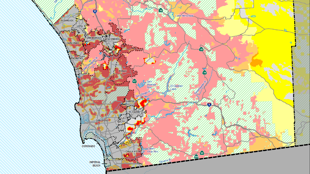 California rolls out new San Diego - San Diego Fire Hazard Maps2
