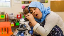 Girls participating in classes sponsored by Scientific Adventures for Girls.
