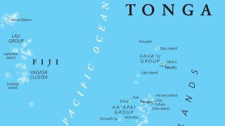 A strong 7.1 magnitude earthquake hit near Tonga.