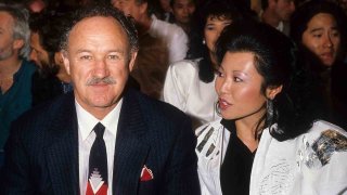 Actor Gene Hackman and wife Betsy Arakawa in 1986 in Los Angeles.