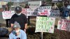 Protesters rally in Otay Mesa for ICE detainee whose daughter is battling cancer