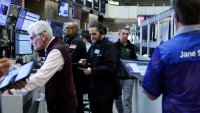 Futures-options traders work on the floor at the American Stock Exchange (AMEX) at the New York Stock Exchange in New York City, U.S., April 10, 2025. 