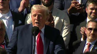 WATCH: The Philadelphia Eagles meet President Trump at White House ceremony