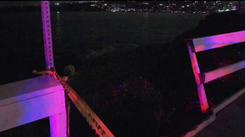 Car flies off La Jolla cliff, plunges into ocean