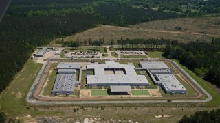 An aerial view of the Central Louisiana ICE Processing Facility