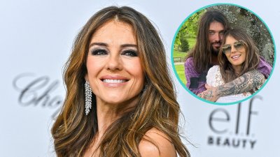 Elizabeth Hurley & Billy Ray Cyrus cozy up in weekend pics