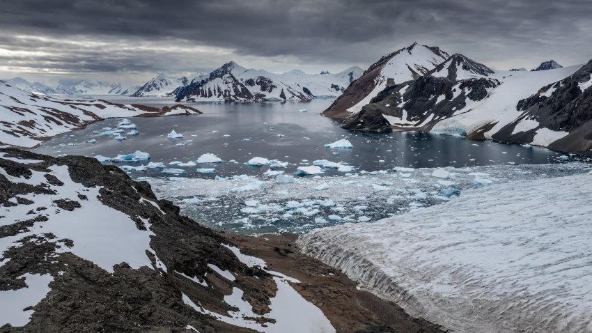 A view of Shoesmith Glacier