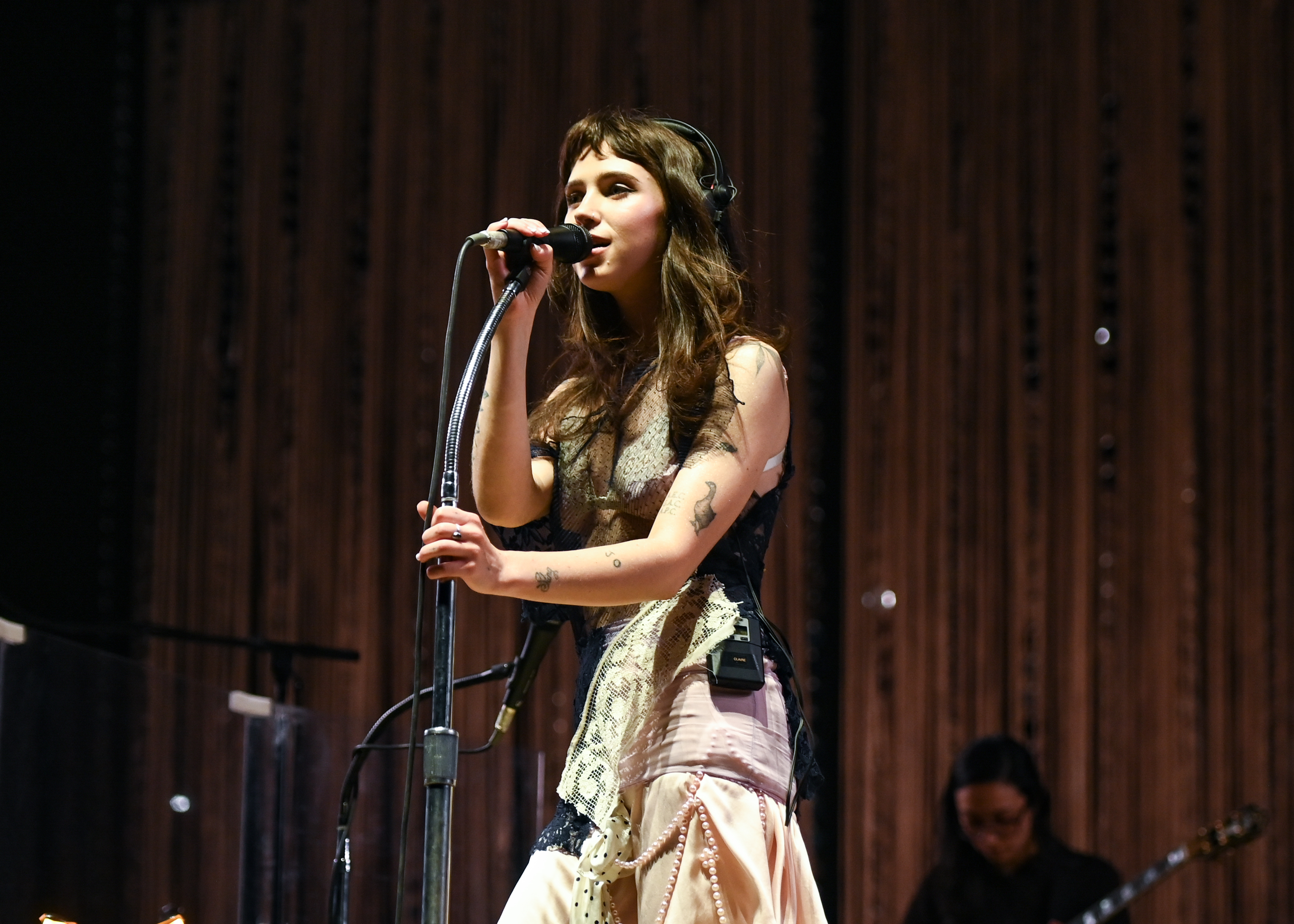 Clairo performs onstage at the 2025 Coachella Valley Music And Arts Festival on April 12, 2025 in Indio, California. (Photo by Katie Flores/Billboard via Getty Images)