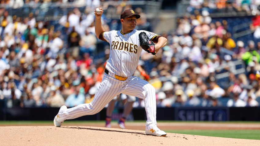 SAN DIEGO, CALIFORNIA – APRIL 30: Michael King #34 of the San Diego Padres throws a pitch in the first inning during a game against the San Francisco Giants at Petco Park on April 30, 2025 in San Diego, California. (Photo by Brandon Sloter/Getty Images)