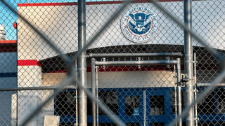 The Department of Homeland Security’s ICE detention facility is shown in Jena, La., on March 21.