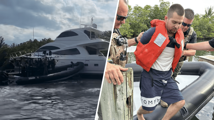Nikolai Vilka was taken into custody after a pursuit of a stolen yacht, authorities said.