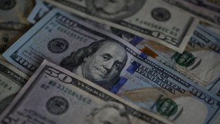 U.S. dollar bills.
