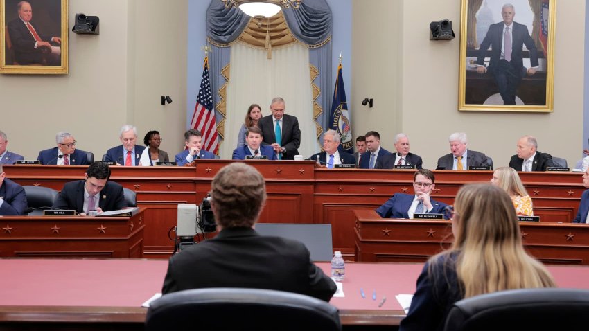 Congressional lawmakers at a mark up meeting with the House Budget Committee on Capitol Hill on May 16, 2025 in Washington, DC, U.S.