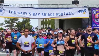 Navy run across the Coronado Bridge raises almost $500,000 for military families