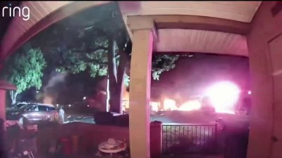 Woman describes watching plane crash from doorbell camera