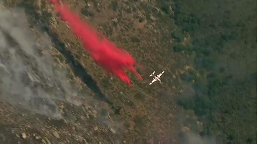 The Academy Fire began burning in Escondido near the San Diego Zoo Safari Park on Friday at around 2 p.m.