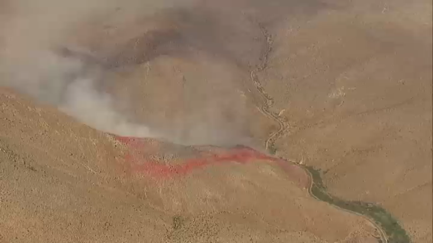 A brush fire broke out in remote East County on Thursday.