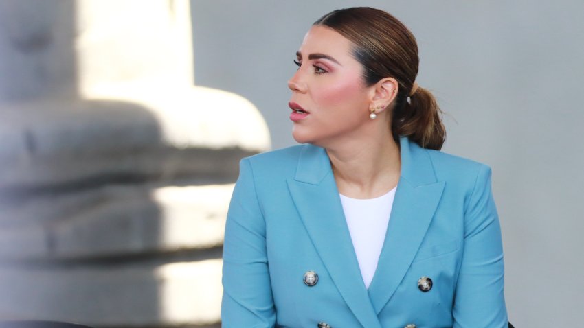 Marina del Pilar Ávila, Governor of Baja California, on April 3, 2025, in Mexico City, Mexico.