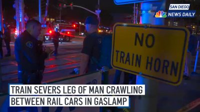 Train severs leg of man crawling between rail cars in Gaslamp | San Diego News Daily