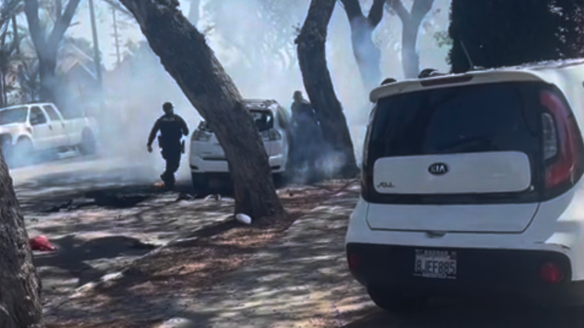 Good samaritan saves man from burning car in Fullerton – NBC 7 San Diego