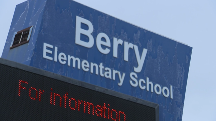 The sign outside of Berry Elementary School. May 28, 2025.