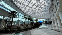 The atrium inside the Gaylord Pacific in Chula Vista.