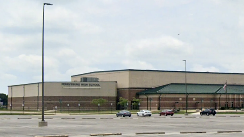 An exterior of Perrysburg High School in Perrysburg, Ohio.