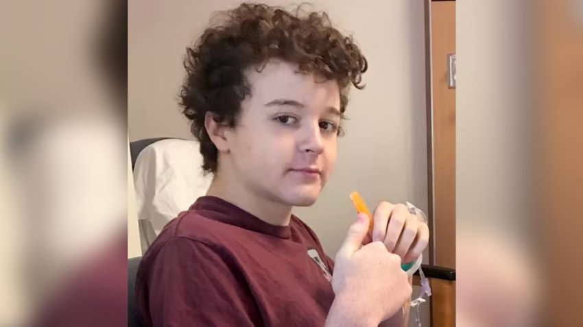 Sam Gee, 15, receiving cancer treatment