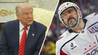 Trump implies Russian hockey star Alex Ovechkin is Canadian during meeting with prime minister