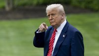 WASHINGTON DC, UNITED STATES – MAY 30: United States President Donald Trump departs at the White House to U.S. Steel’s Irvin Works in West Mifflin, Pennsylvania in Washington D.C May 30, 2025.