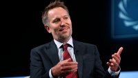 LinkedIn CEO Ryan Roslansky speaks at the Concordia Annual Summit in New York on Sept. 20, 2021. in New York City.
