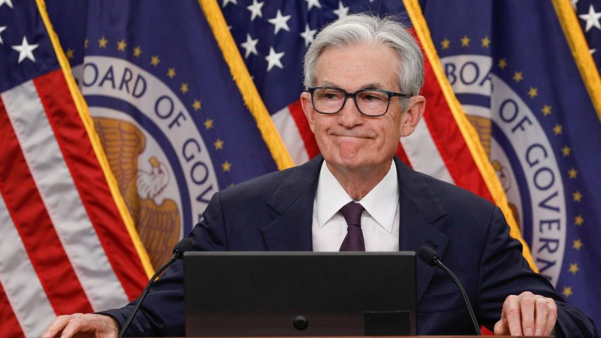 Federal Reserve Chairman Jerome Powell speaks at a news conference on June 18, 2025, in Washington DC, United States.