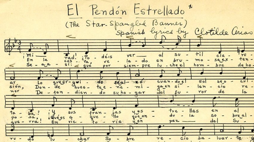 Sheet music of ‘El Pendón Estrellado?’