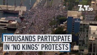 Thousands of people participate in ‘No Kings' protests across the county