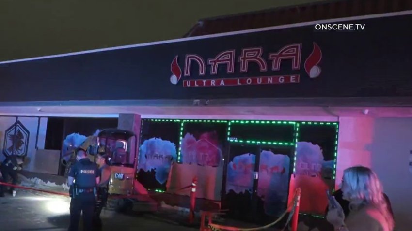 A homicide investigation outside a hookah lounge in Kearny Mesa on June 20, 2025.